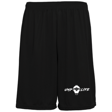 Ump Life Moisture-Wicking Pocketed 9 inch Inseam Training Shorts