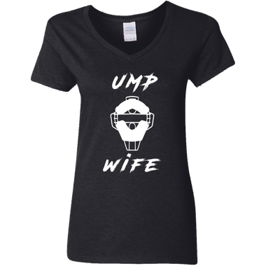 Ump Wife Ladies' 5.3 oz. V-Neck T-Shirt